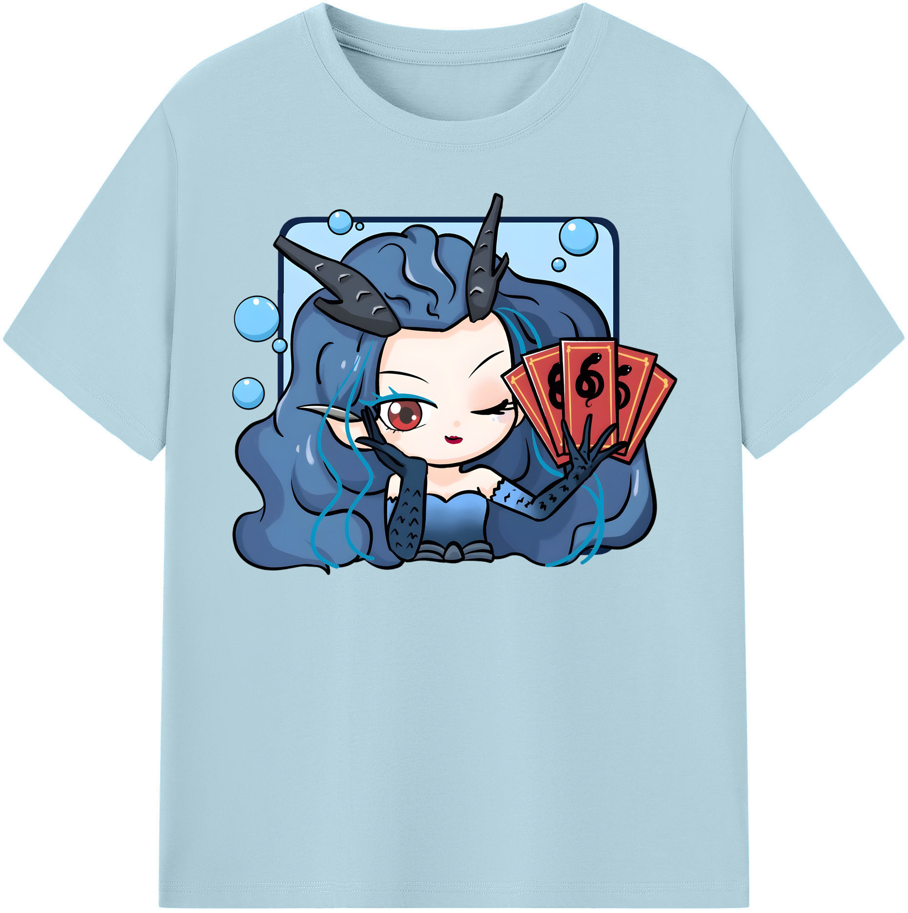 （画像用） Ne Zha 2 ナタ 魔童の大暴れ 綿100％半袖Tシャツ（フロントプリント）